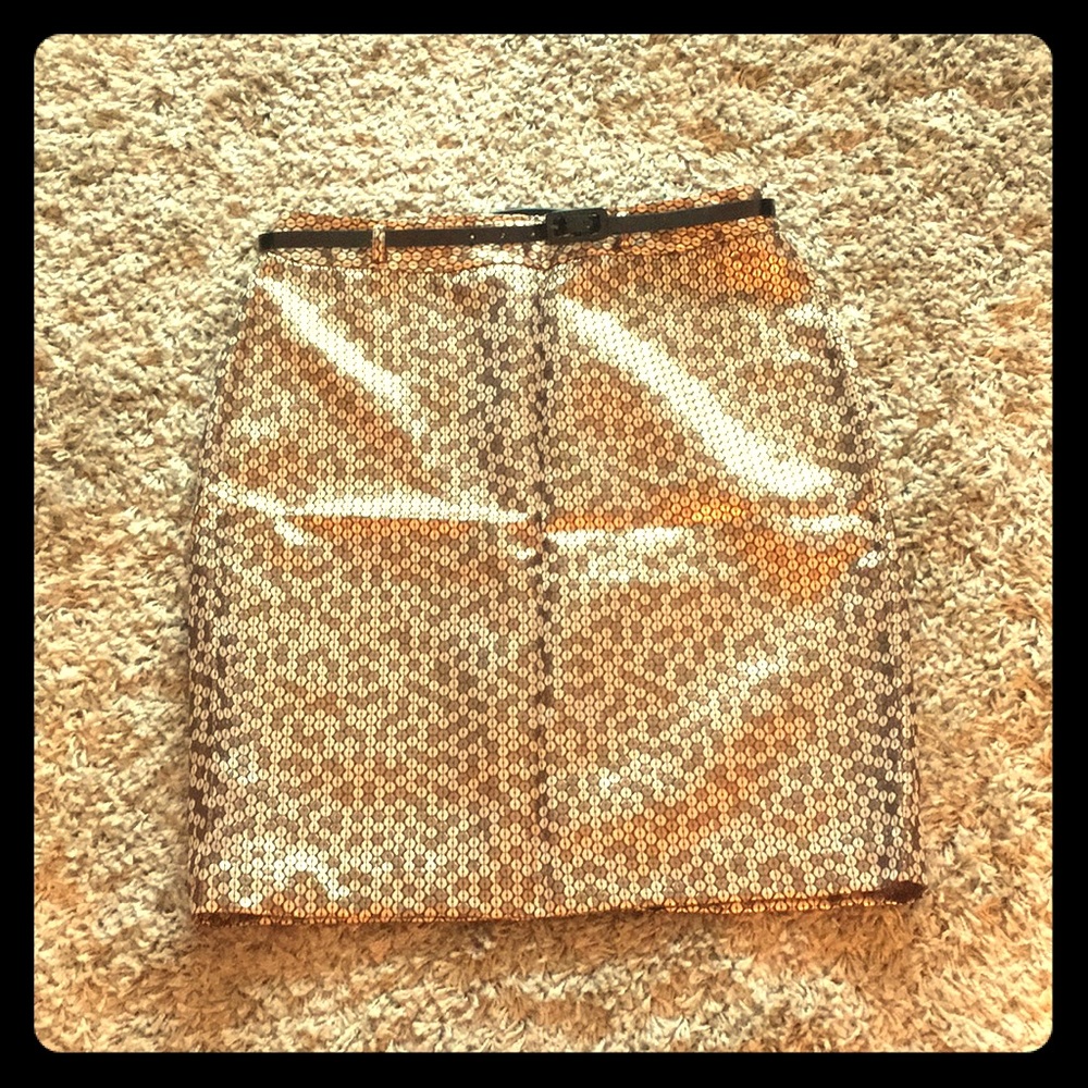 Gold holiday skirt!